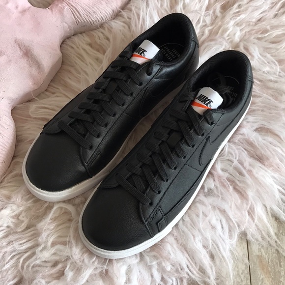 NWT Nike blazer LE Leather Black - Picture 6 of 7